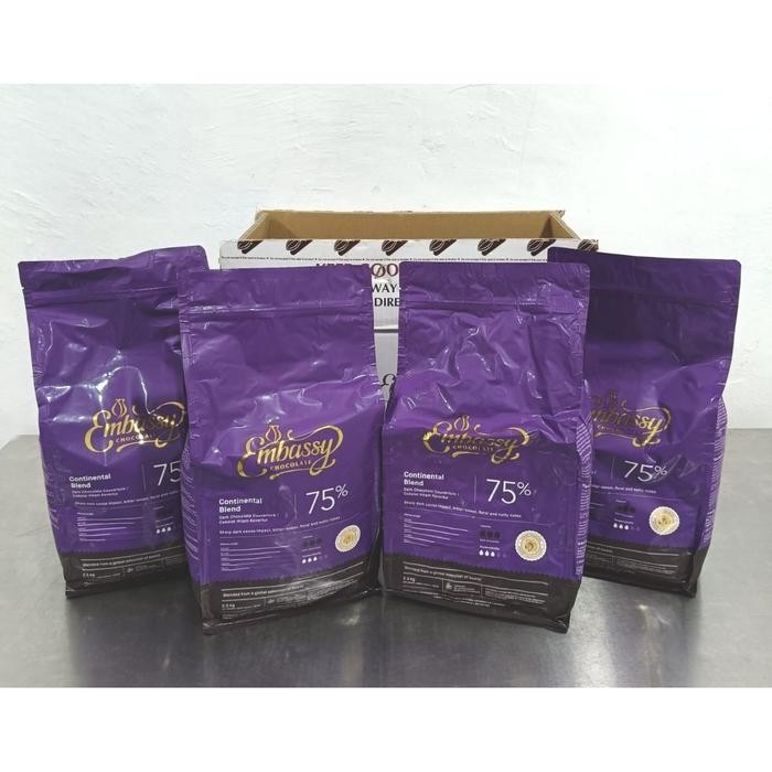 

10 kg (2.5 kg x 4 pcs) Tulip Embassy 75% Couverture Premium Dark Chocolate Special Bundling Price