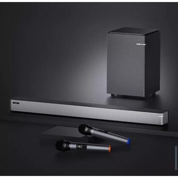 Soundbar Karaoke Aktif Subwoofer Wireless Microphone Binnifa Play 7D *