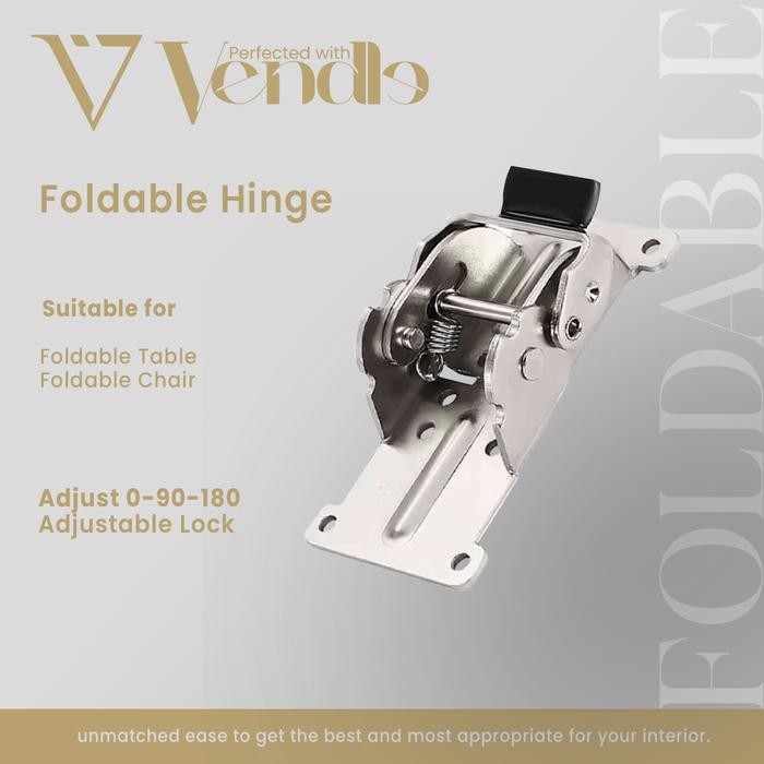 Engsel Meja Lipat 4 inch - Bracket Siku Lipat Kunci *