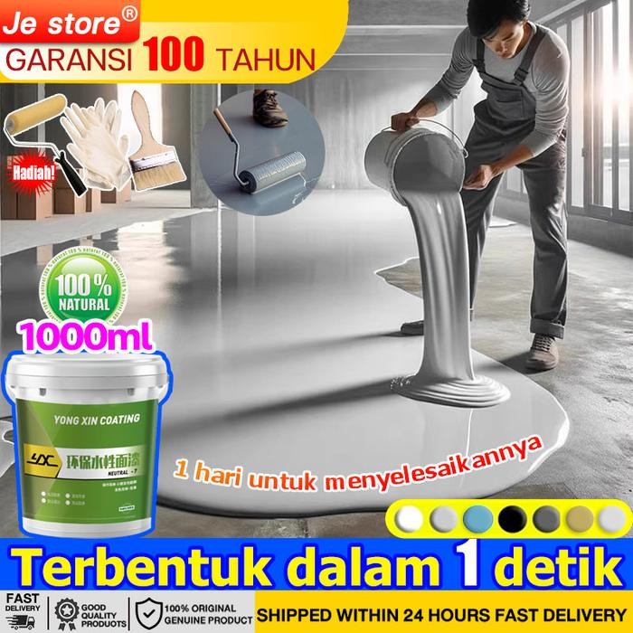 Garansi 100 tahuncat lantai epoxy lantai semen cat lantai semen epoxy floor coating cat kolam cat