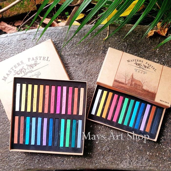 Maries Master Soft Oil Pastel Set Isi 12 / 24 / 48 Warna Marie's Crayon Pastel Mewarnai *