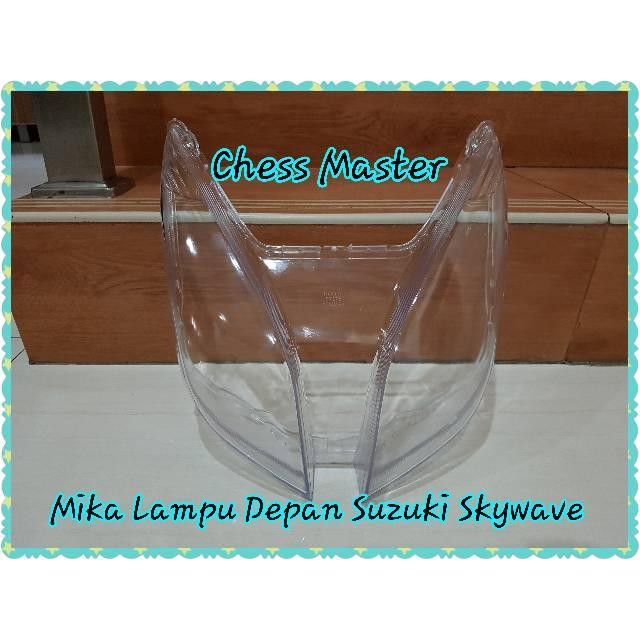 Kaca/Mika Lampu Depan Suzuki Skywave