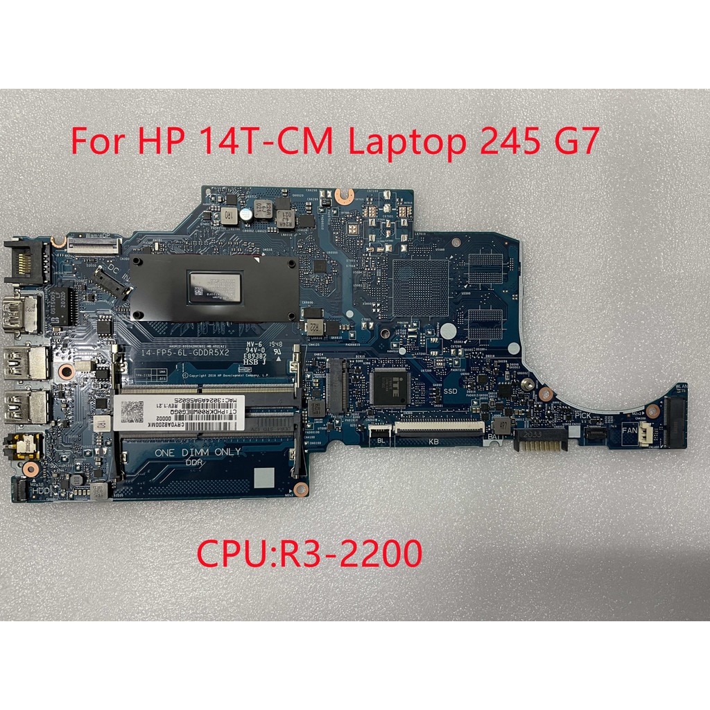 HP 14-CM Motherboard 6050A2983601-MB-A02 14-FP5-6L-GDDR5X2 For HP 14T-CM Laptop 245 G7 Motherboard 1
