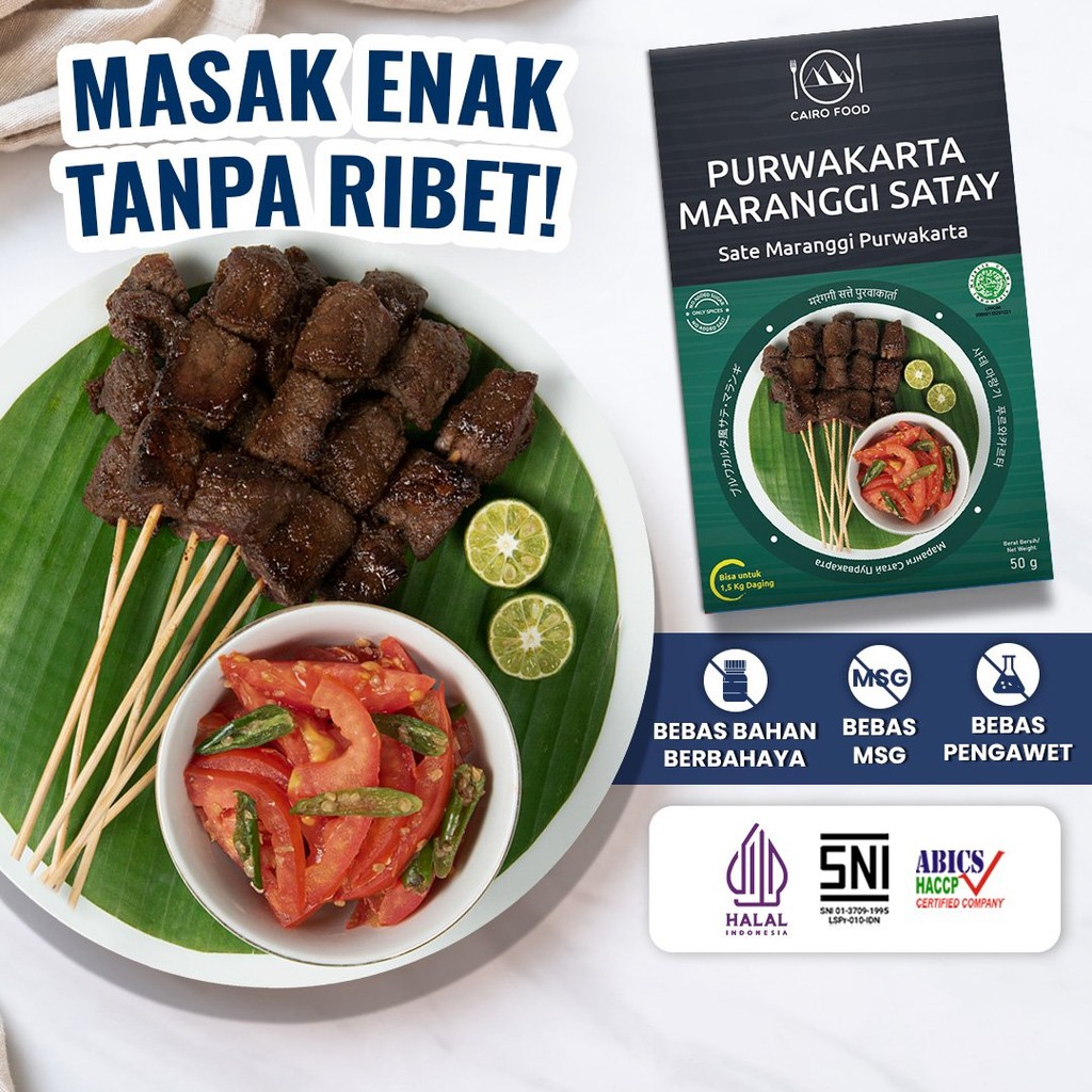 

Bumbu Sate Maranggi Purwakarta Tanpa Garam & Gula Sehat - Cairo Food