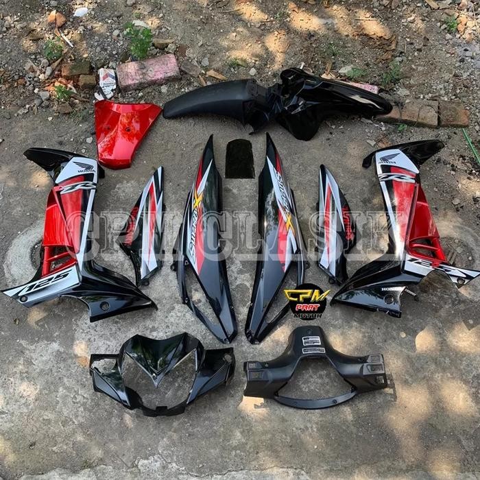 Body full set supra x 125 batman warna hitam