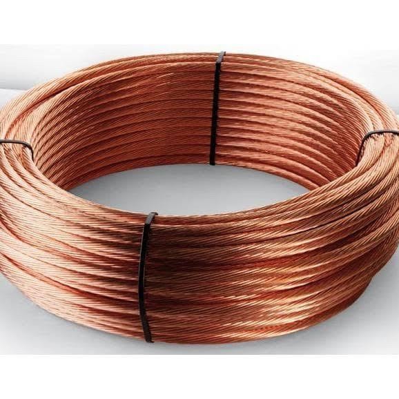 Kawat Tembaga BC 50mm 50 MM Kabel bc Grounding Copper Wire Meteran