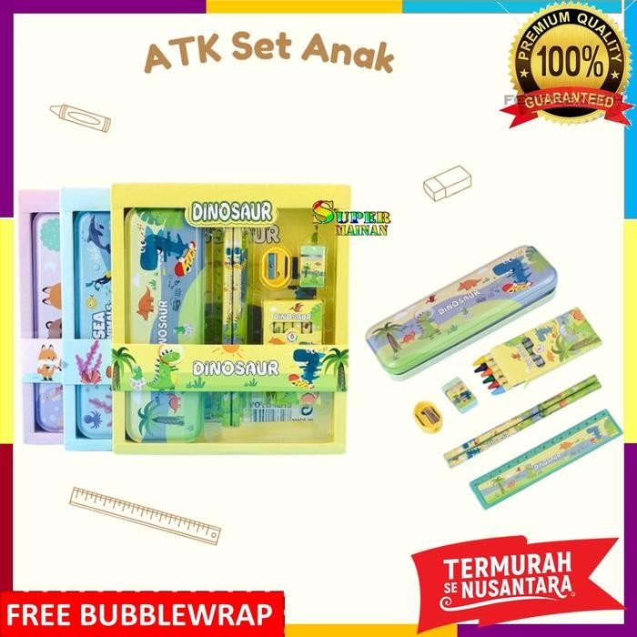 

TERMURAH Paket Alat Tulis Anak Set Perlengkapan Peralatan Sekolah Anak Tk Paud Sd Perempuan Laki