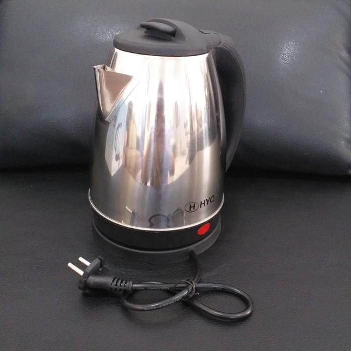 Teko Listrik 2 Liter HYQ Bahan Stainless Steel masih ready