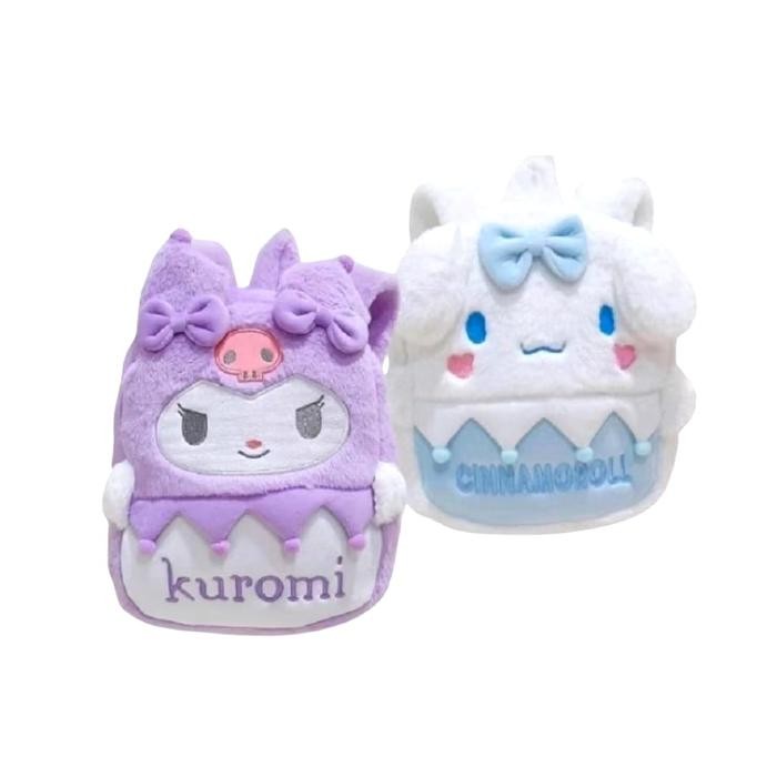 

Tas Ransel Boneka Karakter Sanrio Tas Sekolah Anak Perempuan Motif Kuromi Melody Cinnamoroll Helo