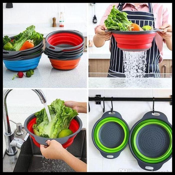

PRODUK VIRAL Keranjang Tiris Buah dan Sayur - Alat Tiris Buah-Buahan dan Sayuran / Baskom Lipat
