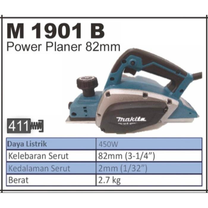 Terhemat Mesin Serut Kayu Makita M1901B / Mesin Plalaner Makita M 1901 B