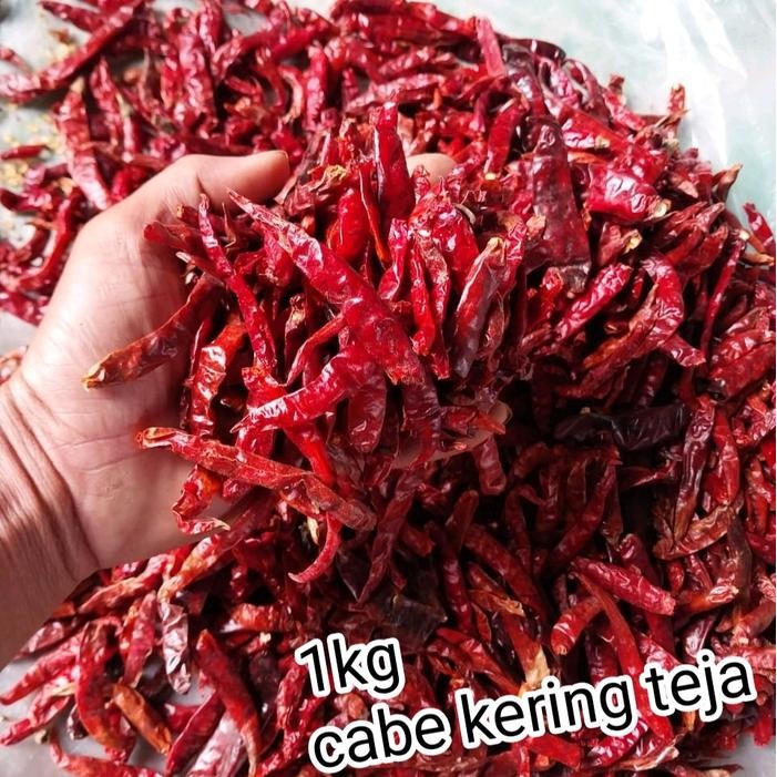 

promo !! cabe rawit kering teja japlak kualitas super asli pedas Alami 1kg