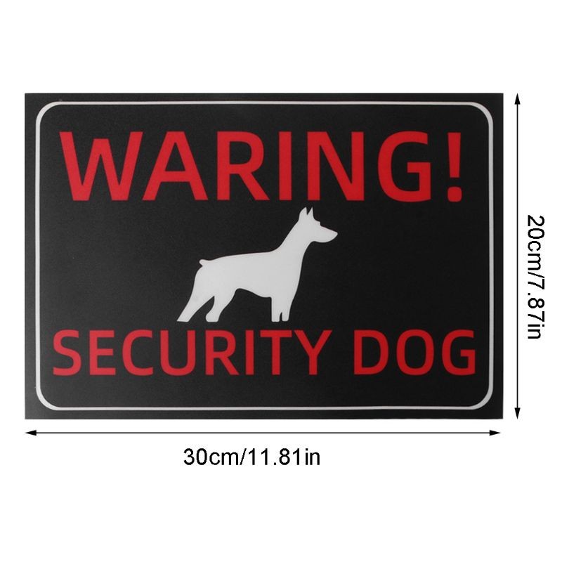 

Beware of Dog Sticker 12 x 8 Inches Warning Window Stickers Decal for Car Home Window Door Warning