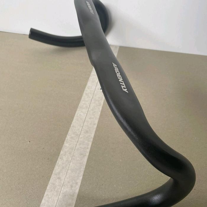 Dropbar Stang Sepeda Fixie Roadbike Ardently Pipih Alloy 31.8 Oversize 38Cm Black