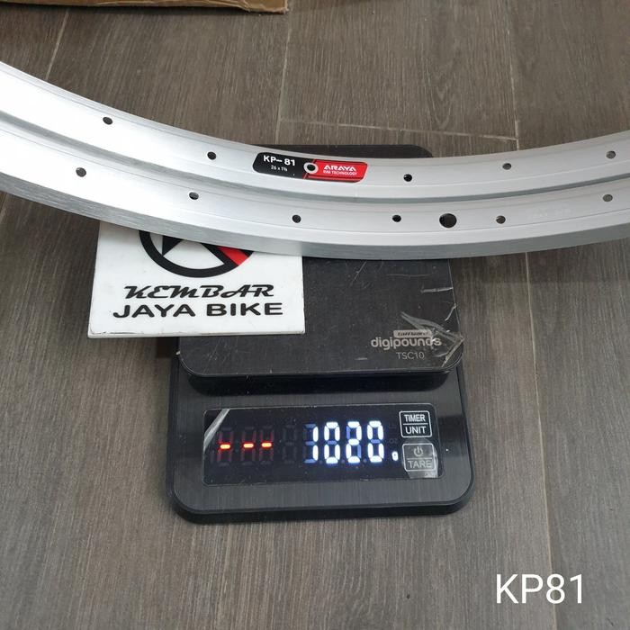 Rim / Velg 26 X 1.3/8 36H Araya Kp81 Silver