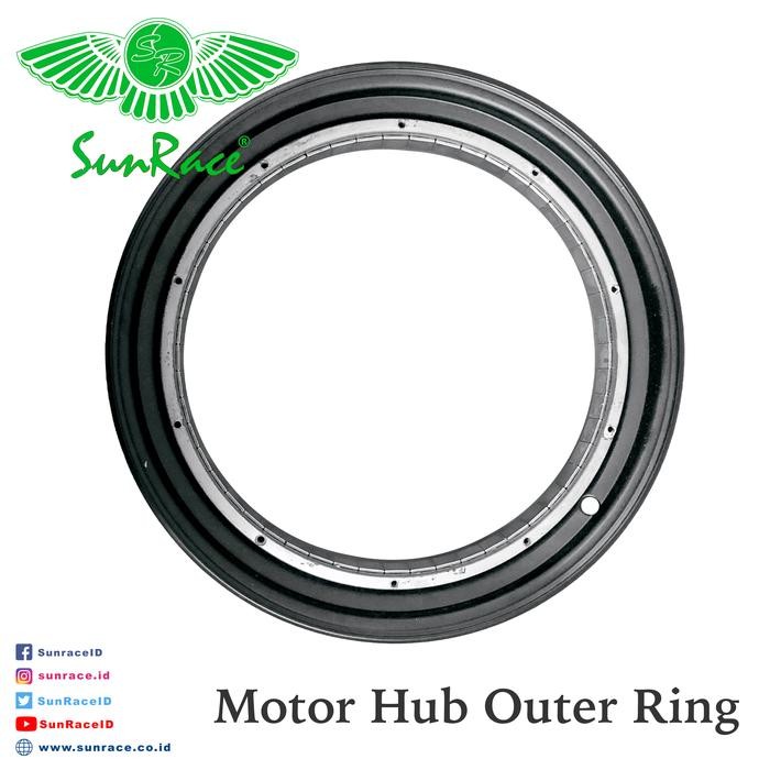 Ring Hub Motor / Velg / Wheel Belakang Sepeda Listrik + Magnet