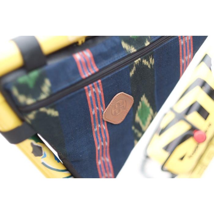 Dklasik Tas Frame Bag Segitiga Sepeda Tenun Unik Etnik 2 Lapis