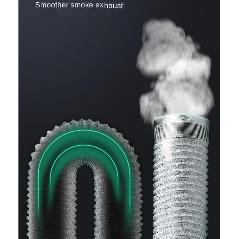 Fleksibel Cerobong Asap Cooker Hood 4 Inc