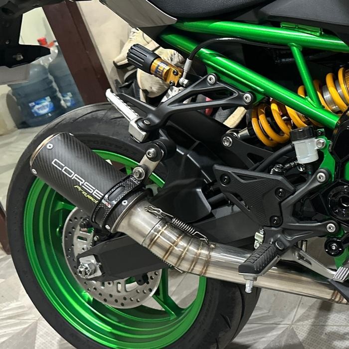Knalpot Silencer Corse Project Zeus Short 60mm Zx6R R6 z900 ZX25R