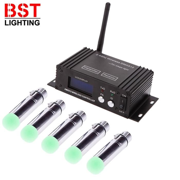DMX512 ISM Dif LCD DMX Wireless Receiver&Transmitter 2.4G LED