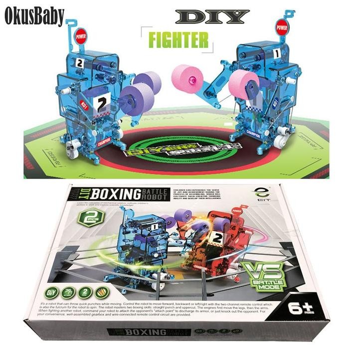 DIY Assembled RC Robot Action Boxing Battle Toy Combat Robot Remote