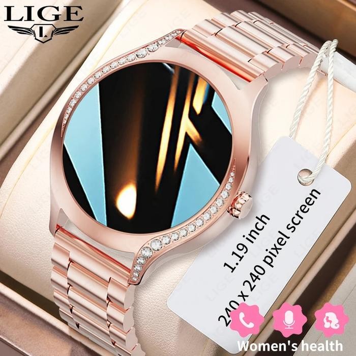 LIGE 2023 Ladies Smart Watch Women Smartwatch Wristwatch Bluetooth