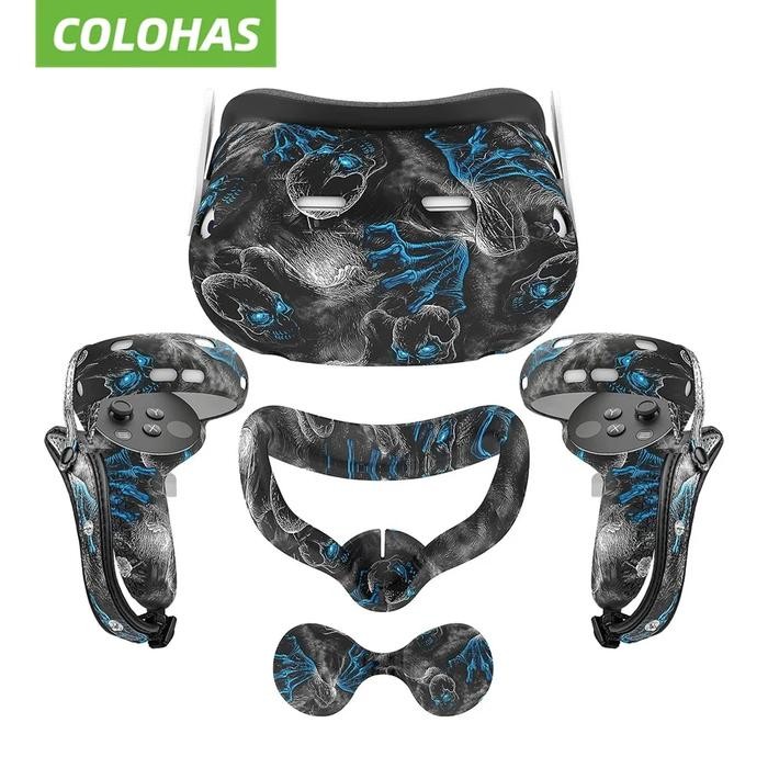 Silicone Protective Shell Case For meta Quest 2 VR Headset Head Face