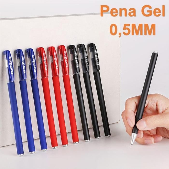 

ASLI MMM- BUNDLING Pena Gel 0.5MM TST ISI 50PCS DAN 100 PCS Pulpen Warna Warni Ujung Lancip Alat