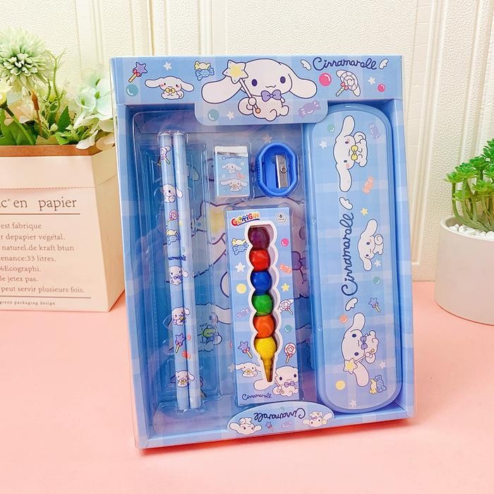 

Kotak Sil Anak Set 7 In 1 Stationery Untuk Hadiah Anak Sekolah Sanrio / Alat Tulis Set Kotak Sil