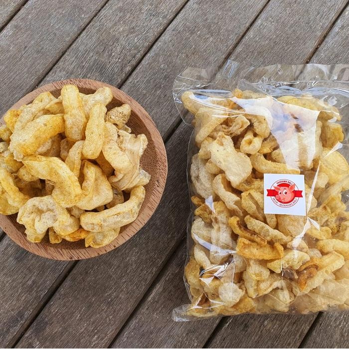 

ASLI Kerupuk babi oleh oleh khas Bali enak gurih Makanan READY STOCK