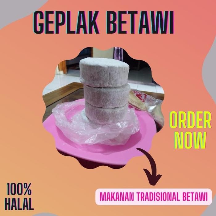 

SIAPKIRIM TERLARIS GEPLAK MAKANAN TRADISIONAL KHAS BETAWI * READY STOCK