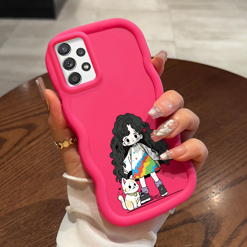 Casing Untuk Samsung A52 4G A52 5G A52s Case Casing Gadis anime HP Cesing pelindung Silikon Softcase