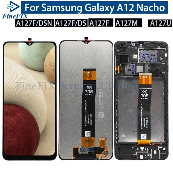 6.5'' Display For Samsung Galaxy A12 Nacho LCD A127F SM-A127F LCD Display Touch Screen Digitizer Ass