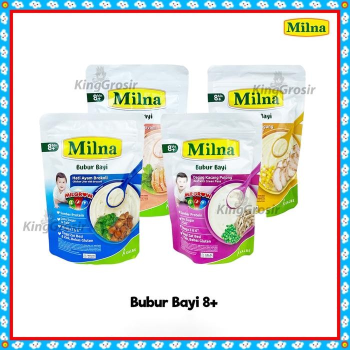 MILNA Bubur Bayi 120gr / Milna Bubur Bayi 8+ / Bubur Bayi 8-12 Bulan