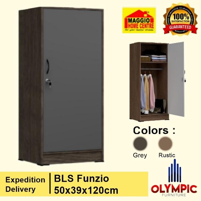 LEMARI PAKAIAN 1 PINTU - LEMARI KOSAN - BLS FUNZIO - OLYMPIC