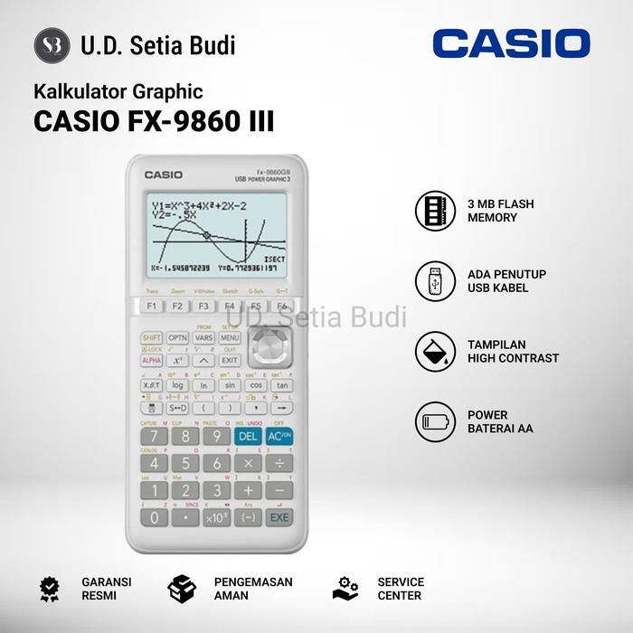 

Kalkulator Graphic / Scientific Ilmiah Casio FX-9860 GIII