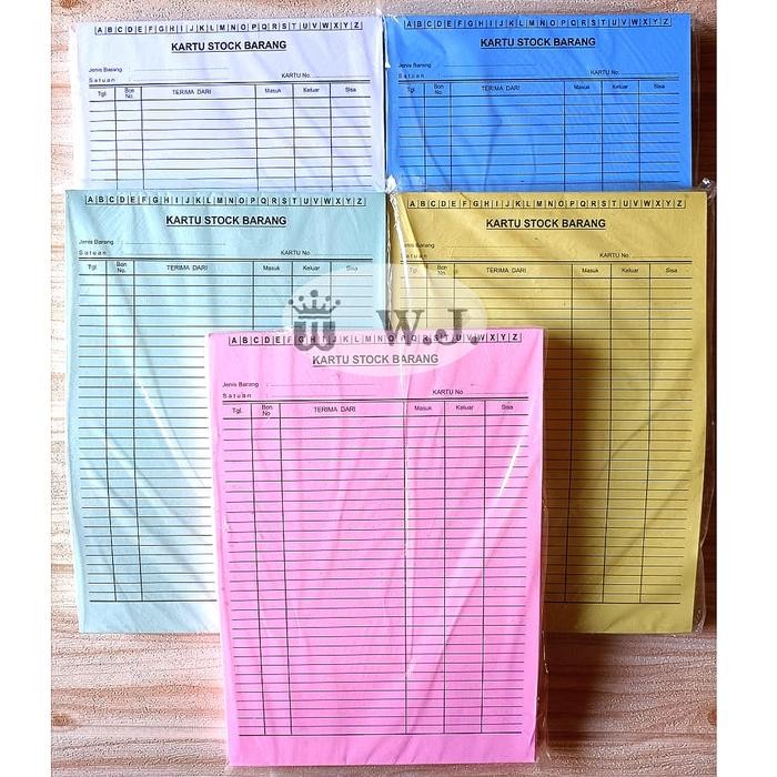 

Kartu Stok Barang Besar (21.5 x 30.5cm).