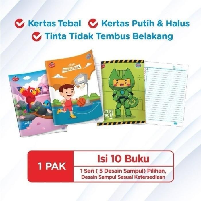 

BUKU TULIS 38 SIDU PACK ISI 10 / BUKU TULIS SINAR DUNIA / BUKU TULIS SKOLA TEBAL
