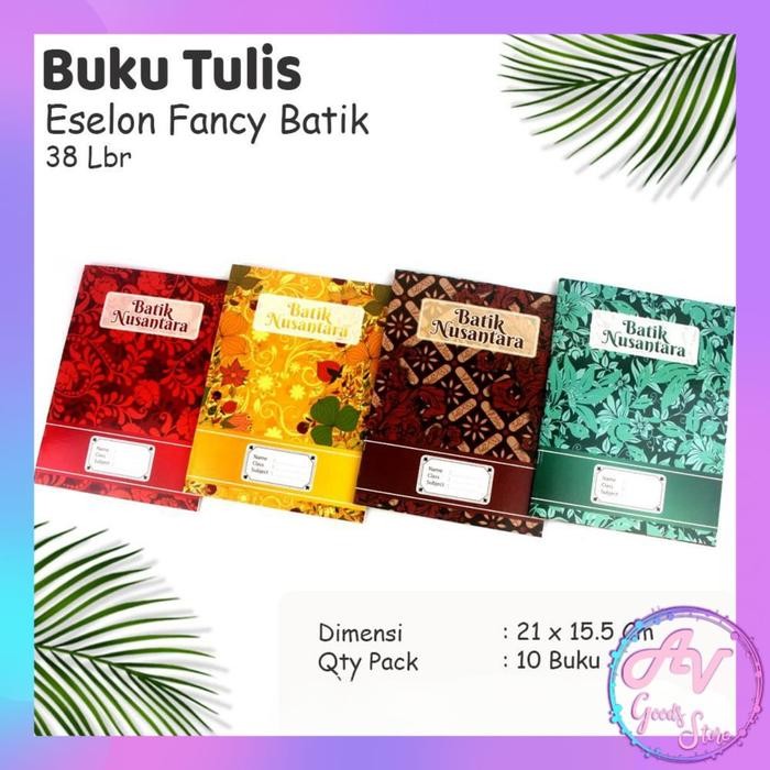 

1Pak Buku Tulis ES Karakter 38lembar / 10Pcs Buku Tulis Garis Kwarto 38lbr