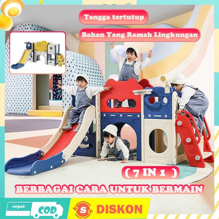 Mainan Perosotan Anak Prosotan Seluncuran Anak FREE Ring Playground Kuda Plastik Murah