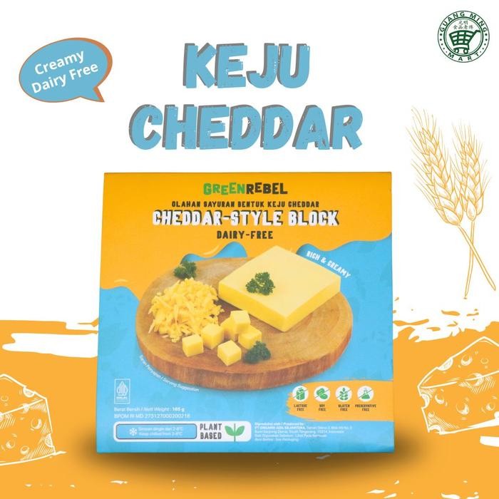

Green Rebel Vegan Cheddar Cheese Keju Vegan 165 gr