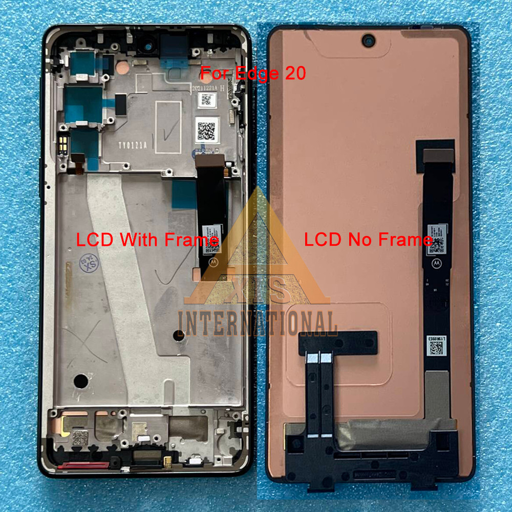 6.7'' Original OLED For Motorola Edge 20 Pro LCD XT2153-1 Display Screen Touch Digitizer Frame For M