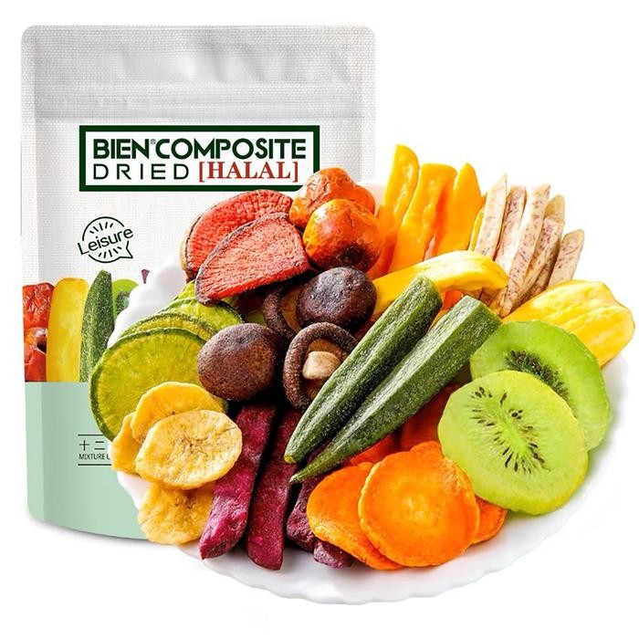 

Halal buah dan sayuran krips250g Makanan Snack Crispy Camilan