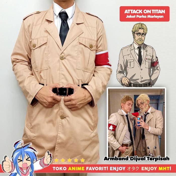 Jaket Parka Military Marleyan Shingeki No Kyojin Attack On Titan Aot