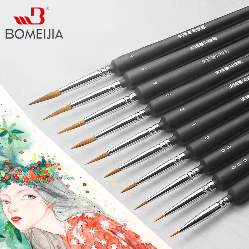 

10Pcs Miniature Paint Brushes Detail Painting Brushes Set with Ergonomic Handle for Acrylic