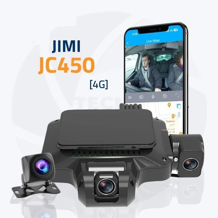 Dashcam kamera mobil live view dvr mobil depan belakang AI Dashcam