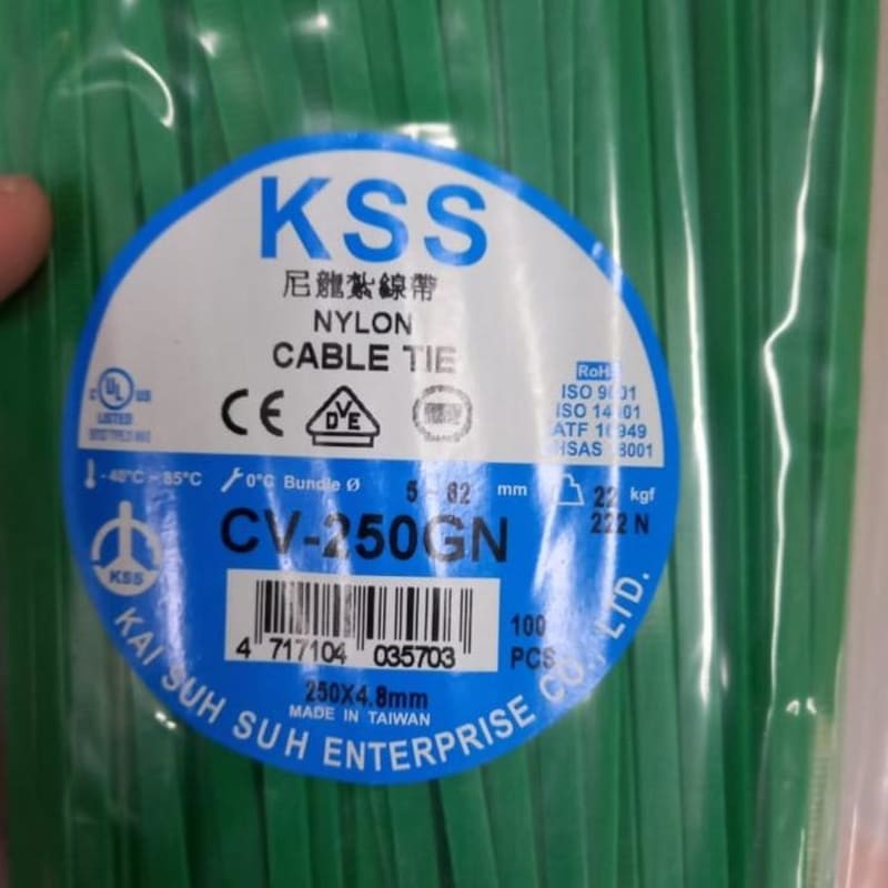 

Cable Ties KSS CV-250 Color 250 x 4.8 mm 100pcs