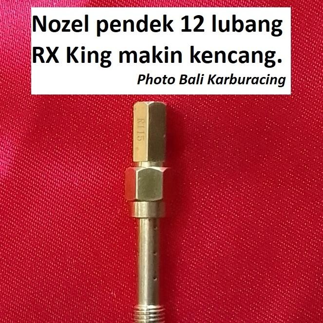 Nozzle RX King Racing 12 Lubang PNP Main Jet PWK bonus MJ115 120 130