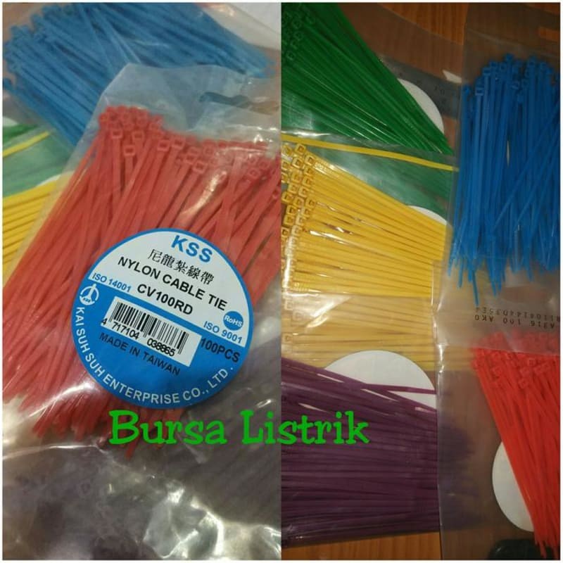 

Kabel TIES 10 cm KSS Warna Ties Pengikat