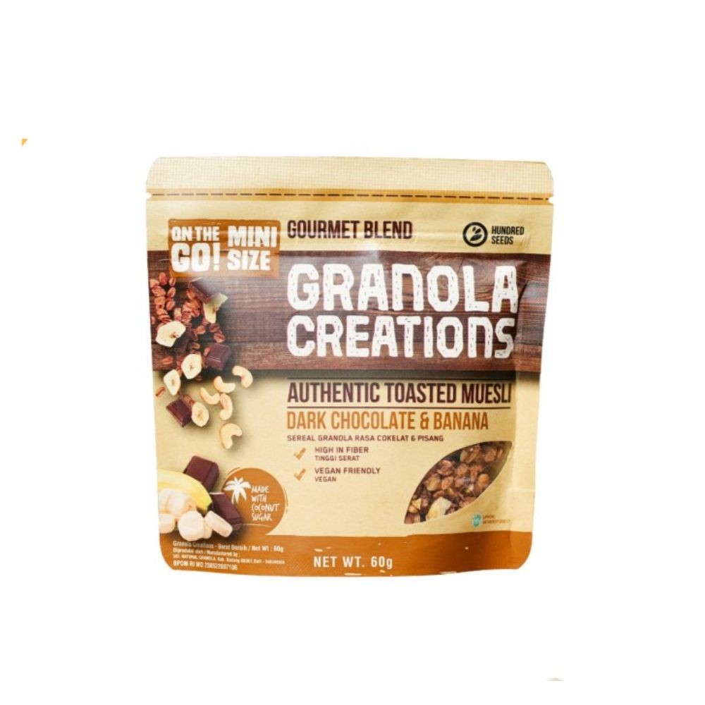 

Granola Creation Toasted Muesli Dark Choco & Banana Pouch 60 gram